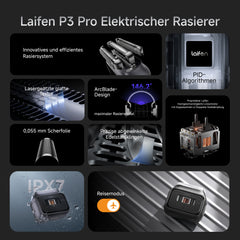 [B-Ware] LAIFEN P3 Pro Rasierer Aluminum