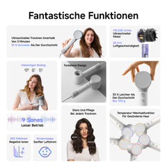 Laifen Neo Haartrockner mit drei magnetischen Luftdüsen