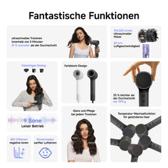 Laifen Neo Haartrockner mit drei magnetischen Luftdüsen